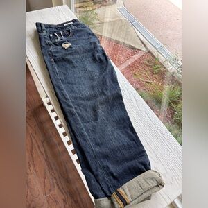 Dark Wash Distressed Jeans